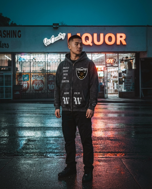 RAID 'EM HOODIE (STONE BLK)