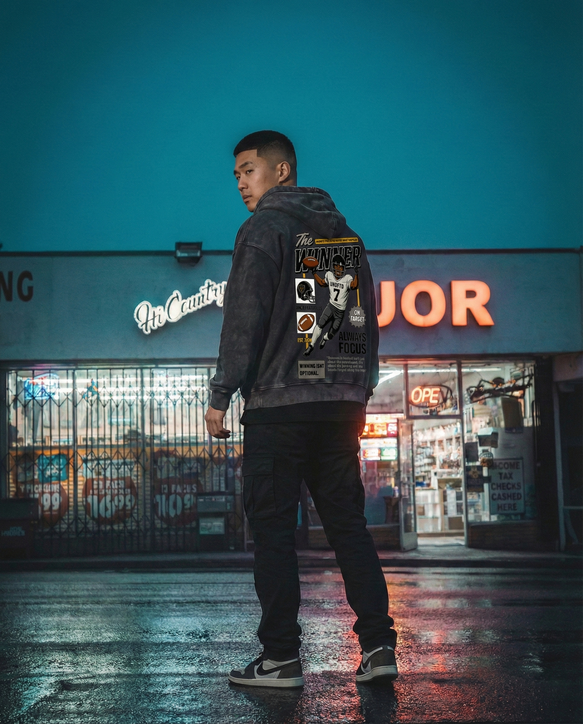 RAID 'EM HOODIE (STONE BLK)