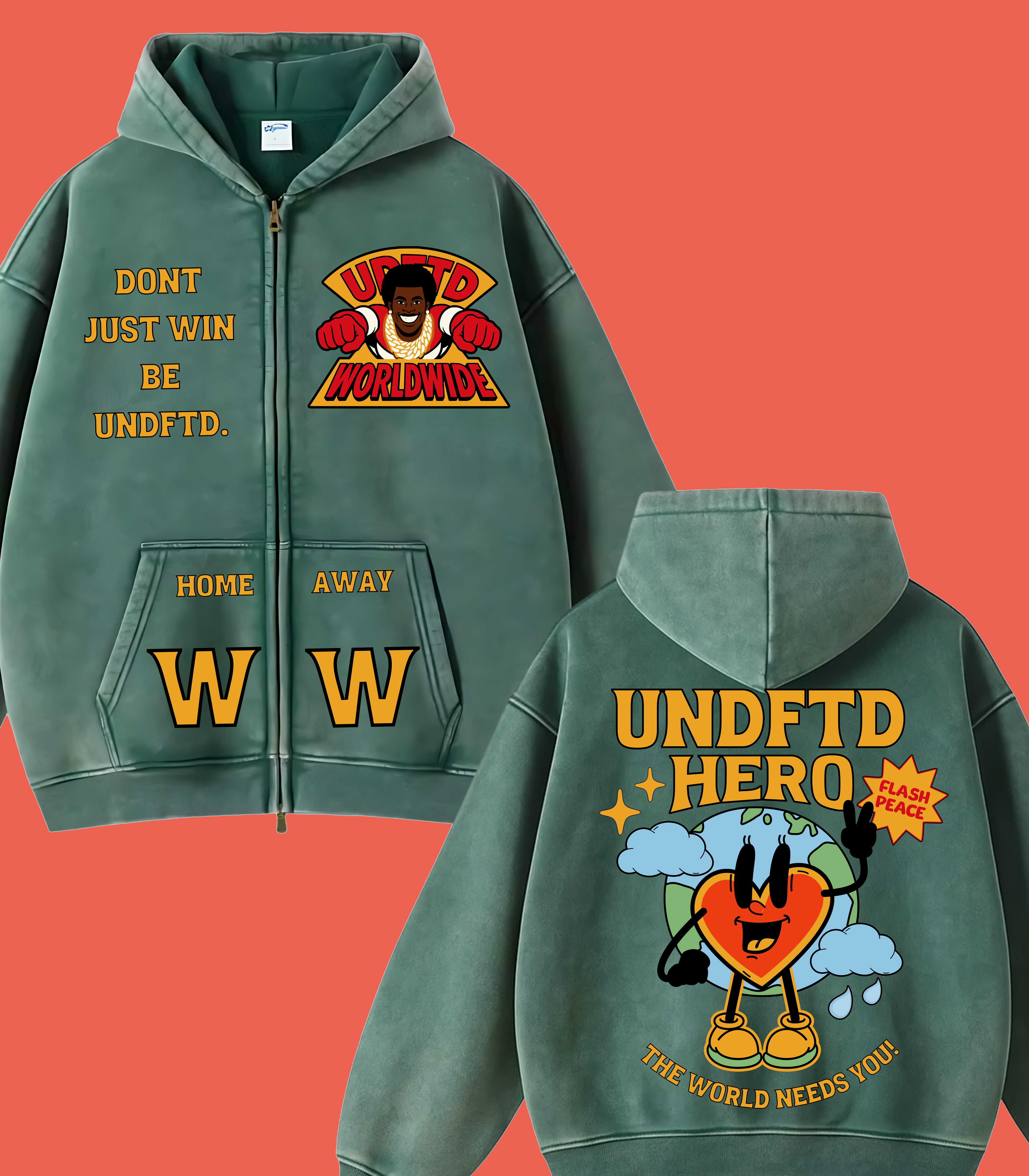 "CAPTAIN HIM" HOODIE (EMERALD GREEN)